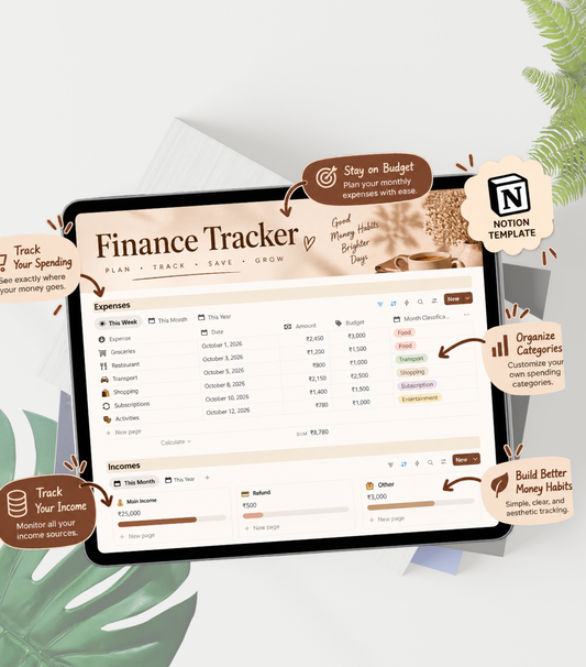Finance Tracker — Notion Template