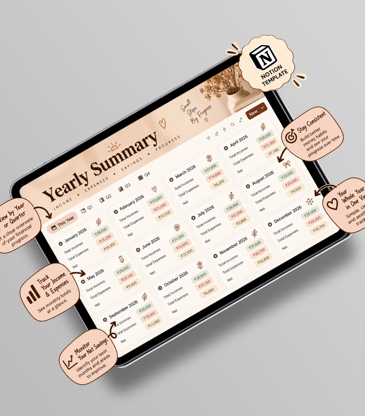 Finance Tracker — Notion Template